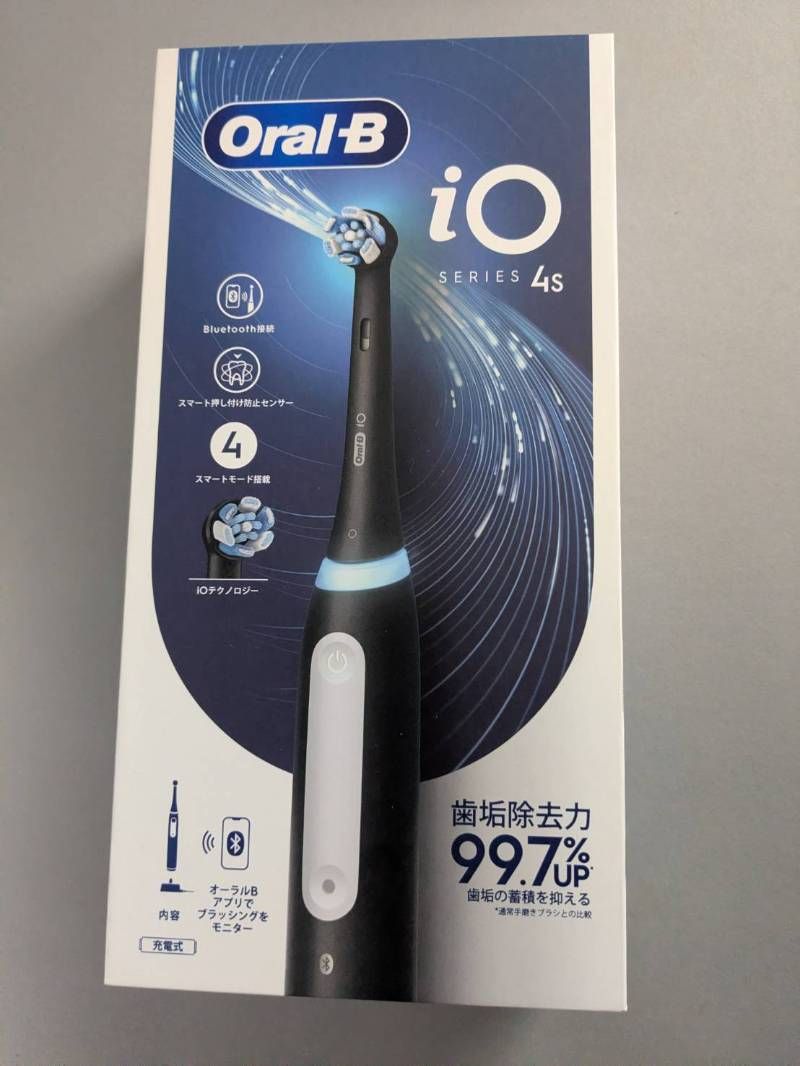 新品】Oral-B オーラルB iO4 S マットブラック E 電動 歯ブラシ iOG4
