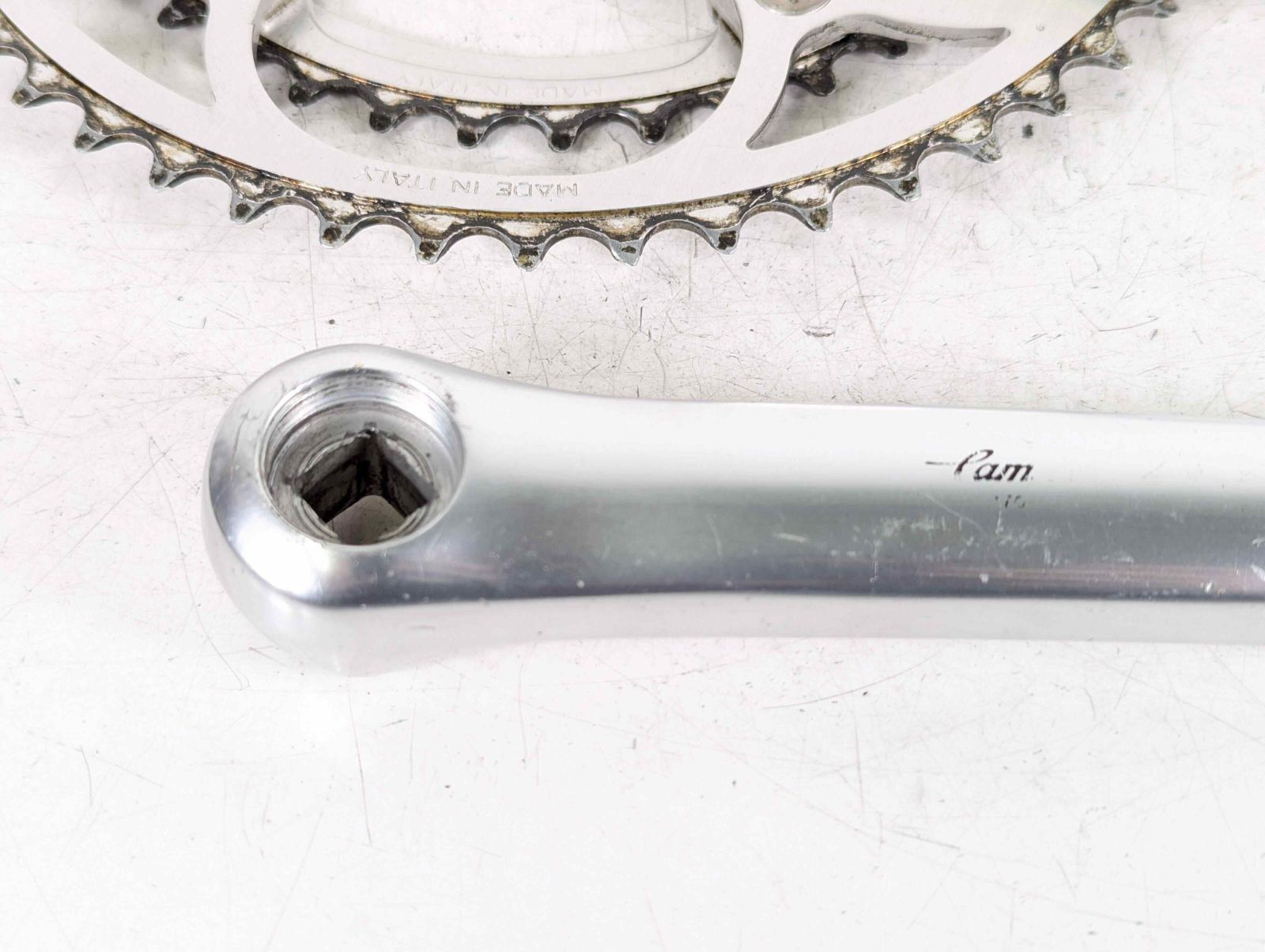 Campagnolo スクエアテーパー カンパニョーロ 52 42t クランク 送料
