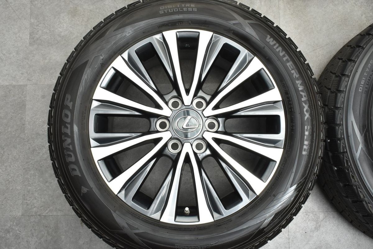 美品】レクサス LX600 純正 20in 8J+55 PCD139.7 ダンロップ