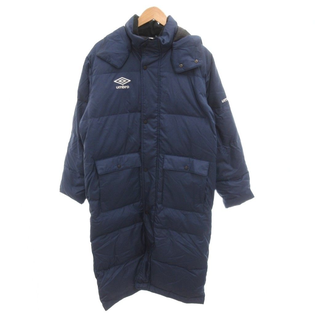 アンブロ　ダウンコート　ベンチコート　M 特大サイズ】UMBRO アンブロ ダウン ベンチコート ロング ネイビー XO