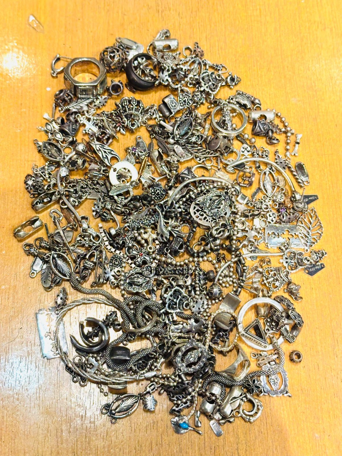 シルバー925 廃材 大量 まとめ売り 330g 銀 パーツ silver925 ☆シルバー/銀925〜950スクラップ/ジャンク/溶解 地金 再生/ 素材