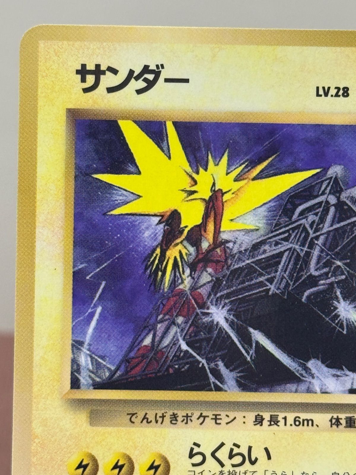 PSA8 ポケモンカード サンダー 旧裏 拡張シート part2 旧裏面 サンダー 