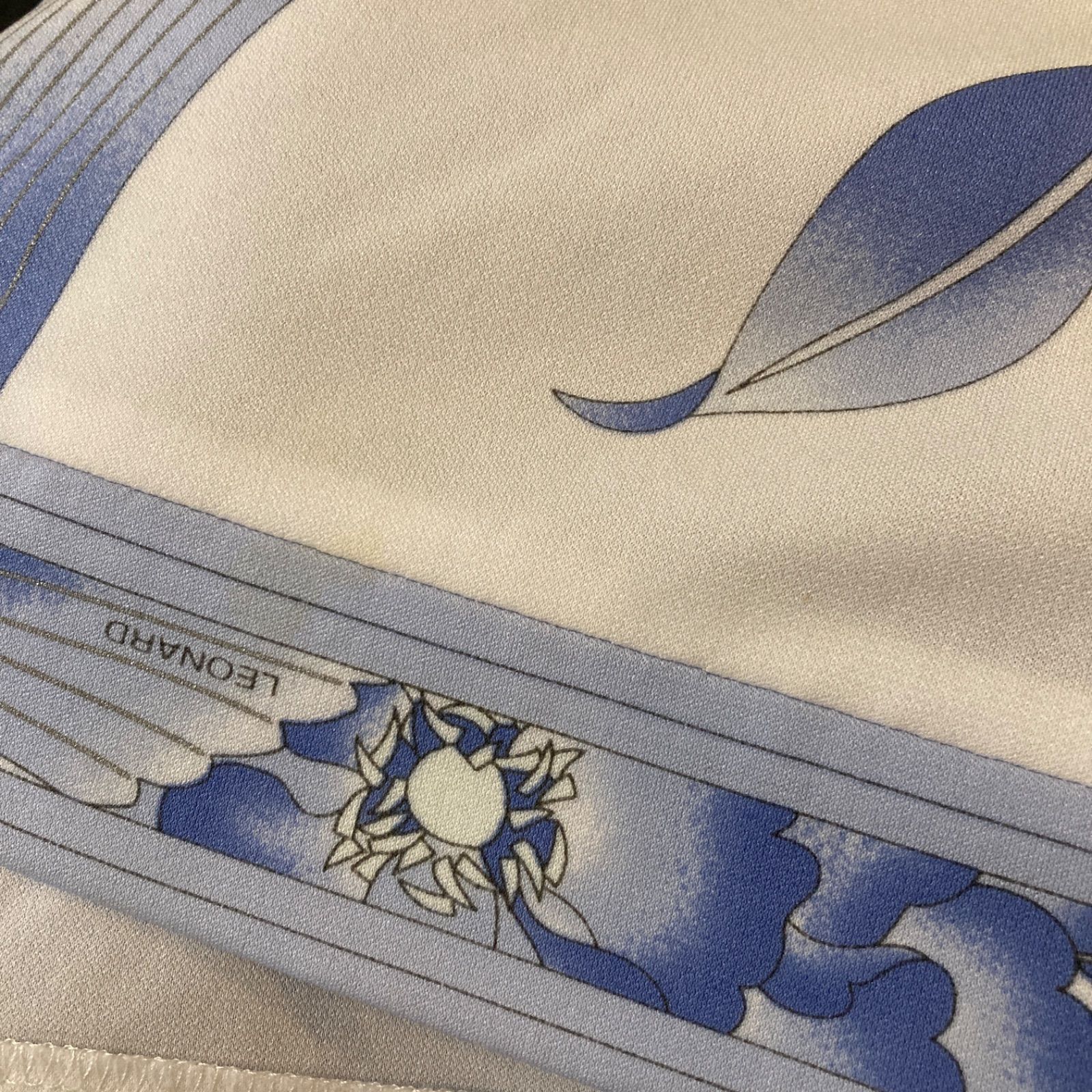 美品 LEONARD レオナール カンカン素材 チュニックワンピース ミニ