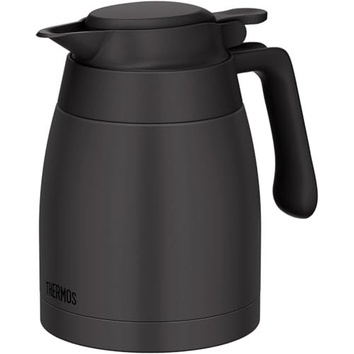 新品 【食洗機対応モデル】 サーモス ステンレスポット 1.0L ダークグレー 保温ポット 卓上ポット 保温保冷 広口設計 TTG-1000 DGY