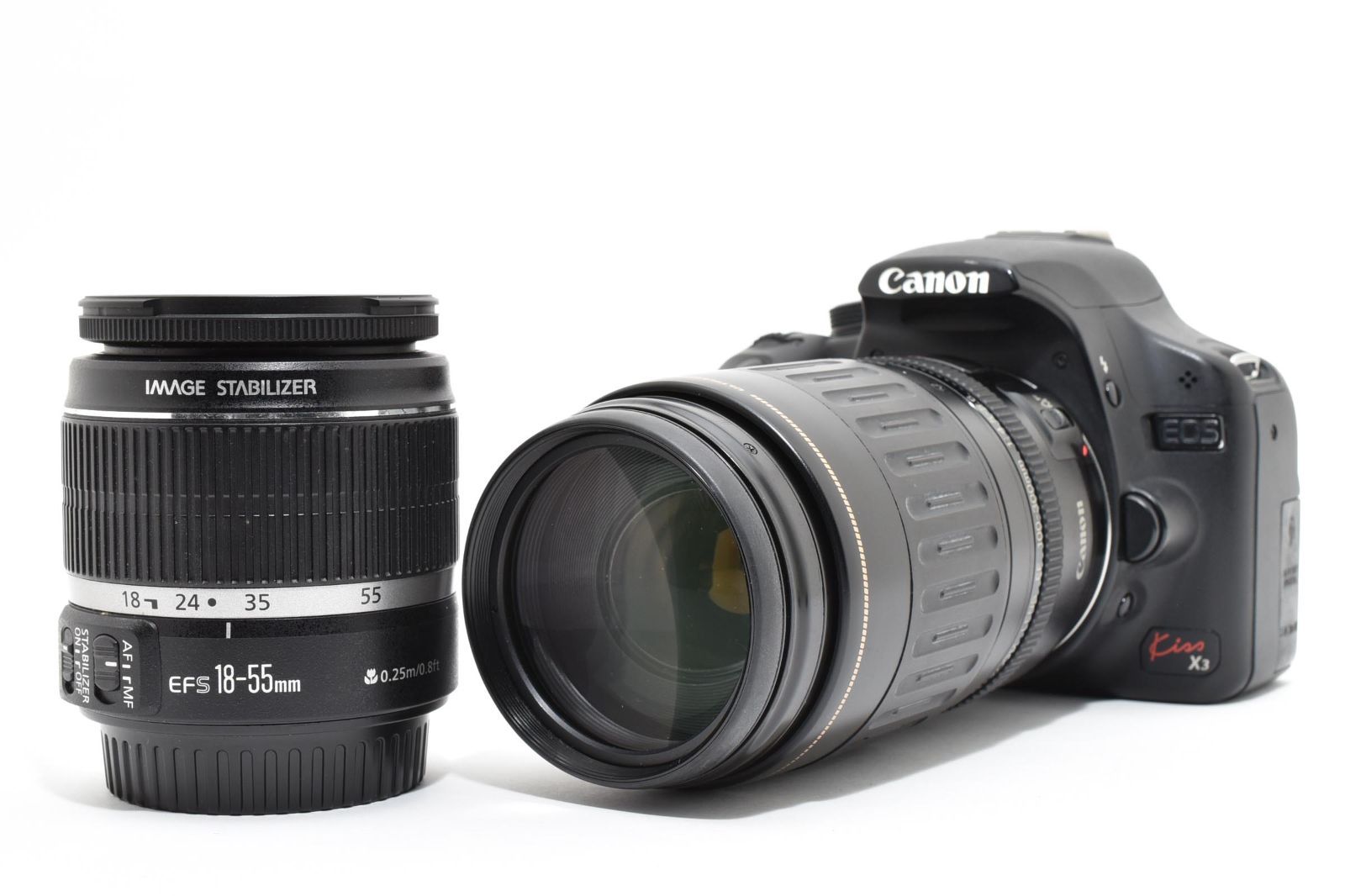 ☆良品☆ 一眼レフデビューセット Canon EOS Kiss X3 ダブルレンズ 