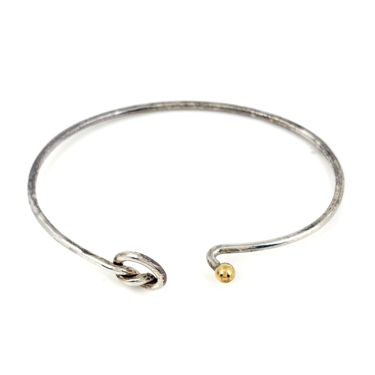 Tiffany & Co. フックアンドアイバングルブレスレット 925/750 TIFFANY