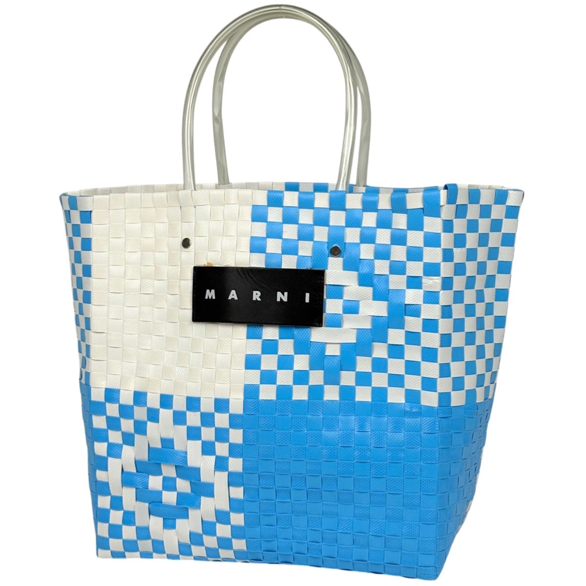 マルニ MARNI ロゴ ハンドバッグ かごバッグ ハンドバッグ レザー 
