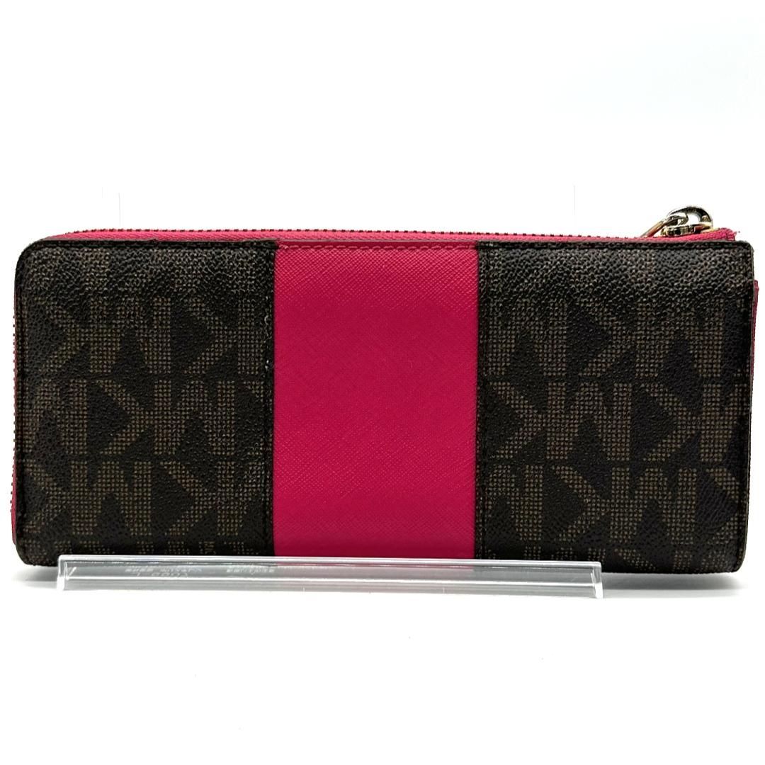 MICHAEL KORS マイケルコース MKロゴ PVC レザー L字ファスナー 長財布 