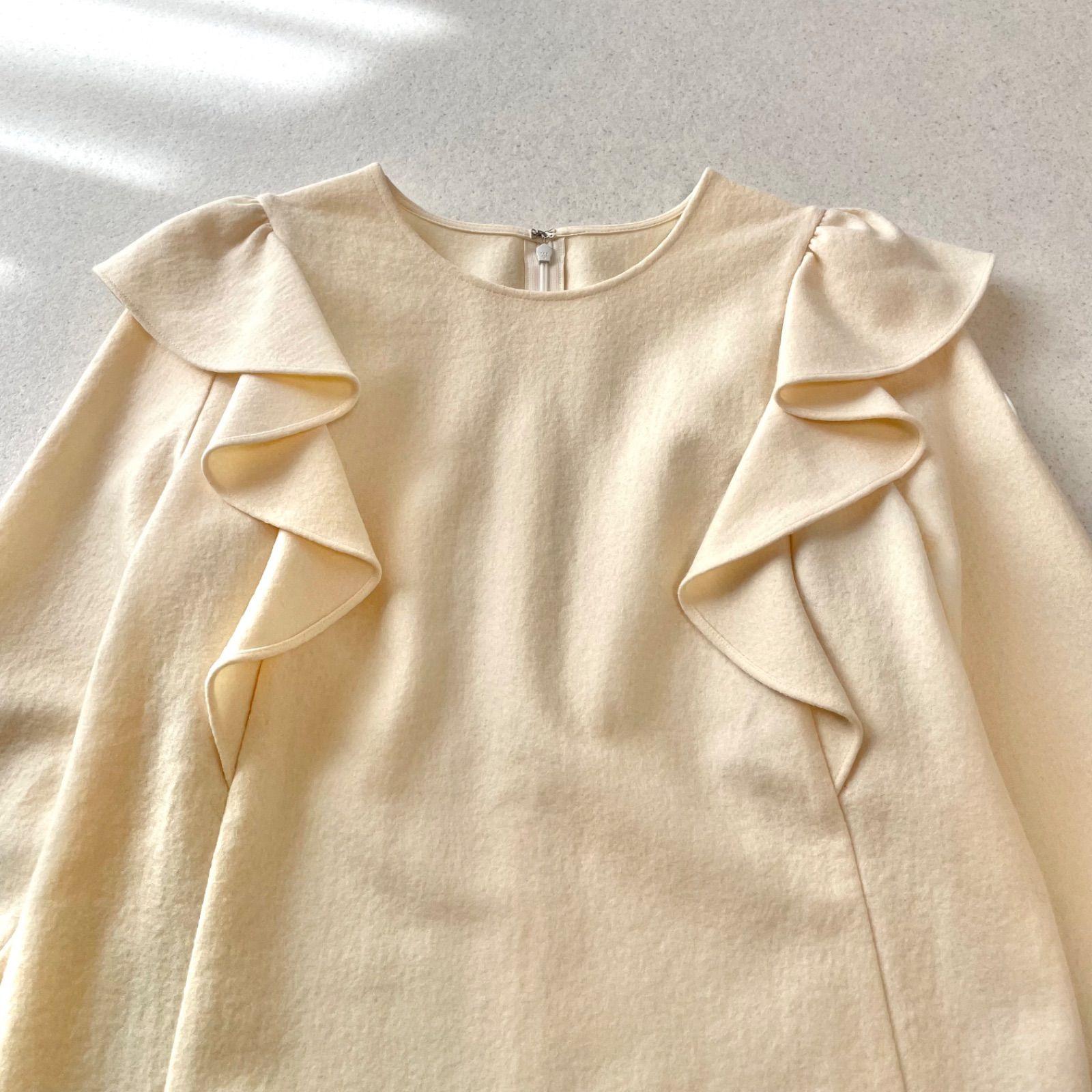 BORDERS at BALCONY ボーダーズアットバルコニー ラッフルスリーブ 