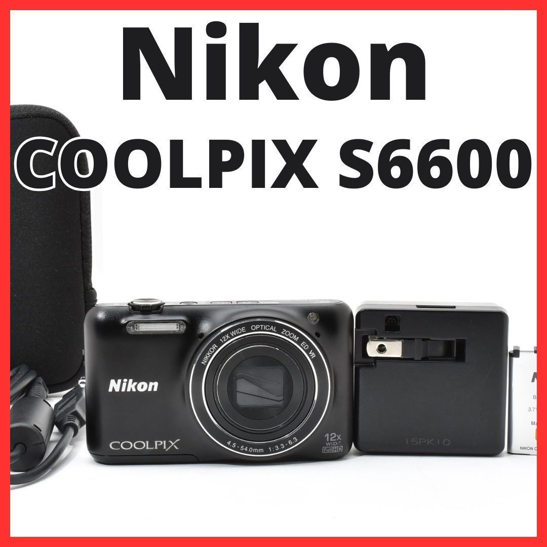 カメラ 美品 Nikon COOLPIX S6600 動作未確認