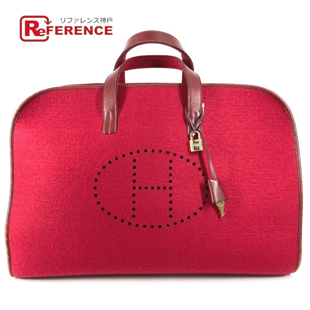 HERMES エルメス ボストンバッグ フードゥ フェルト レッド - メルカリ