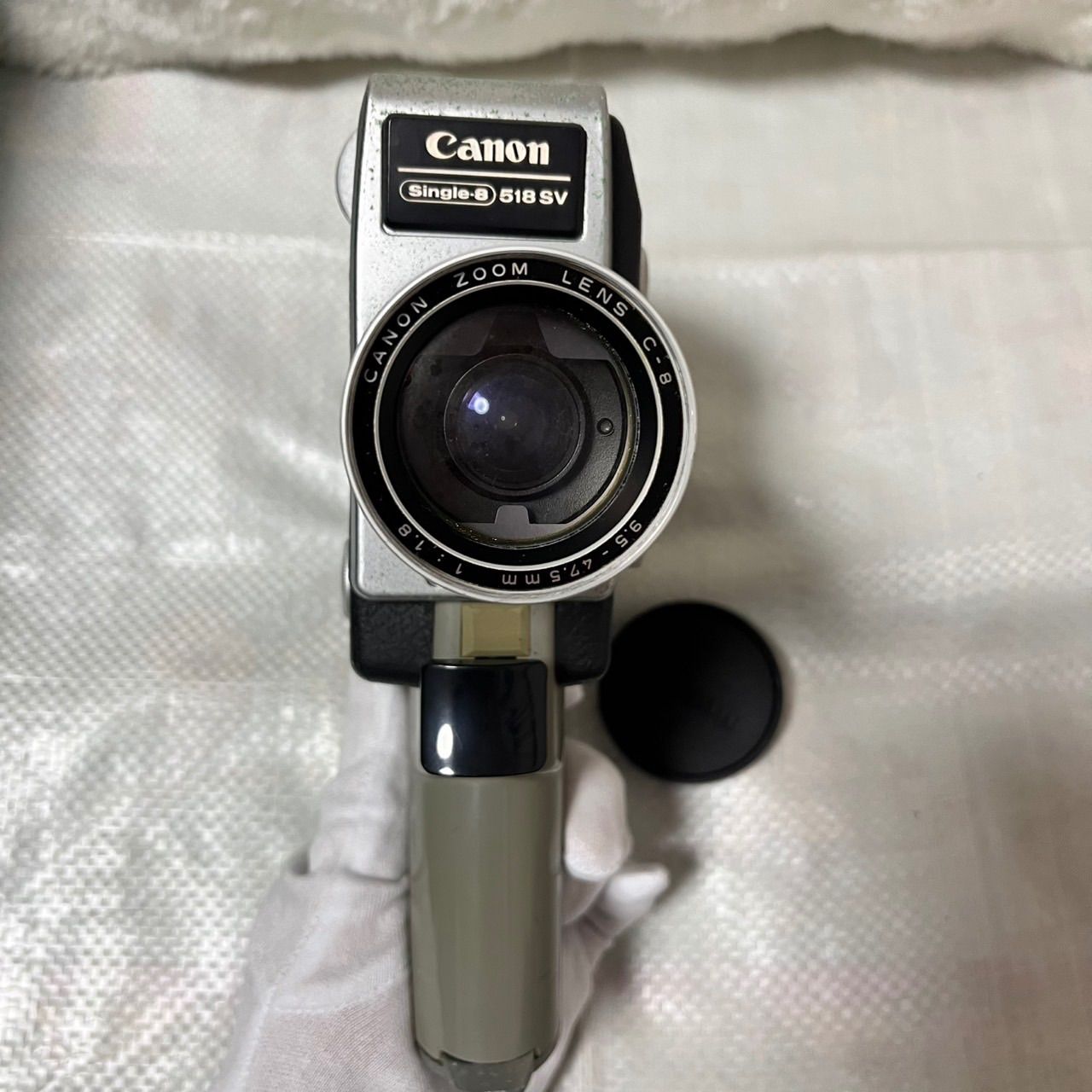 【美品】【動作未確認】 キャノン Single-8 518 SV フィルムカメラ ⑦-1 動作未確認 Canon Single-8 518 SV 8mmフィルムカメラ レトロ