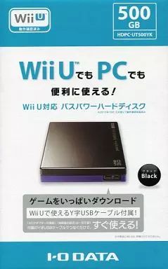 【中古】WiiUハード WiiU対応 バスパワーハードディスク 500GB (ブラック) [HDPC-UT500YK]