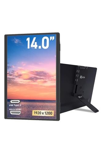 GeChic ゲシック モバイルモニター 14インチ On-Lap M141E オンラップ FHD 1920×1200 縦置き対応 省エネ HDMI USB Type-C 本体最薄部厚み7.1mm 視野角 即起動t