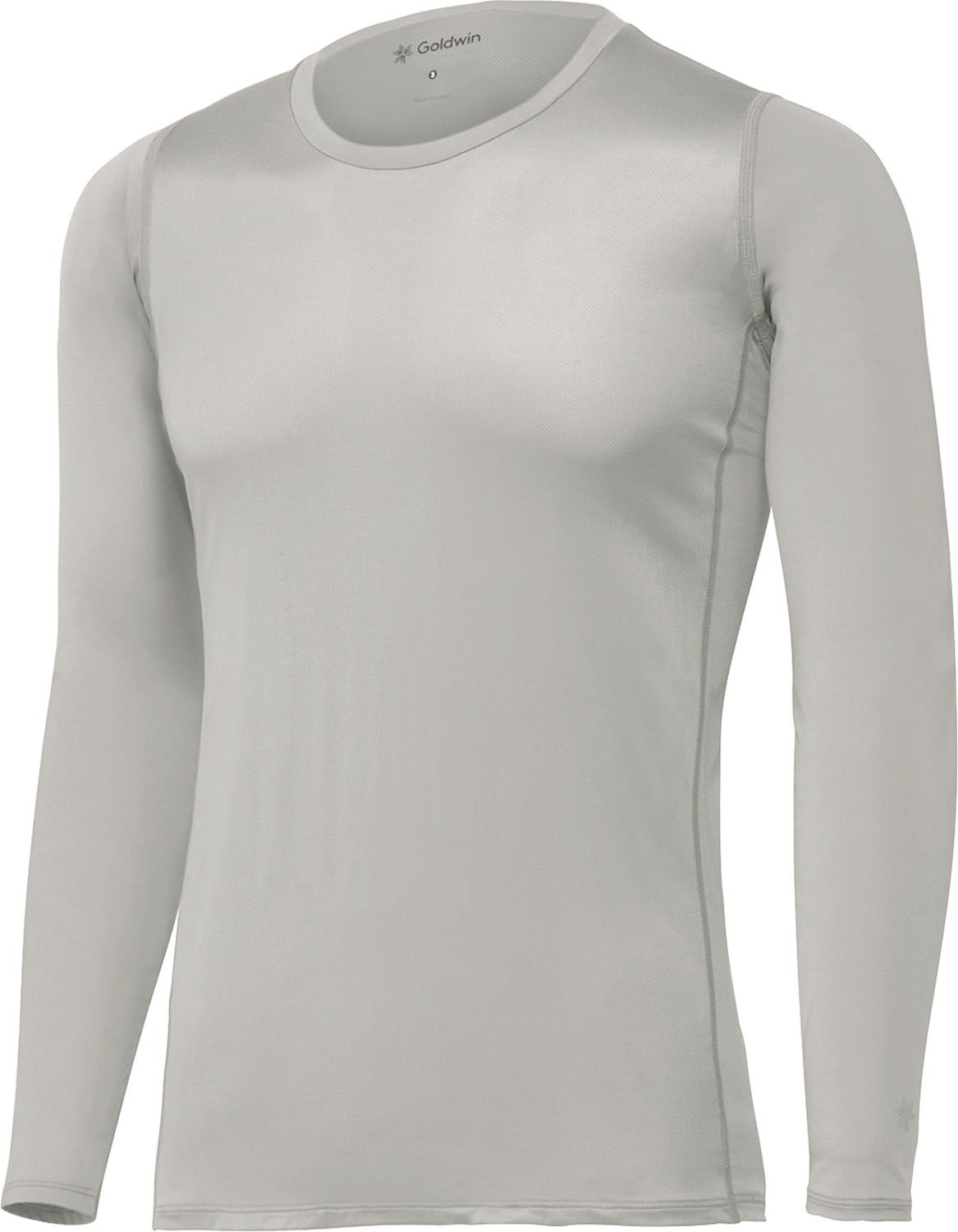 シースリーフィット C3fit クーリングロングスリーブ COOL LONG SLEEVES メンズ 熱中症対策 インナーシャツ 長袖 トップス クルーネック アンダーウェア 通気性 持続涼感  GC65101 G グレー