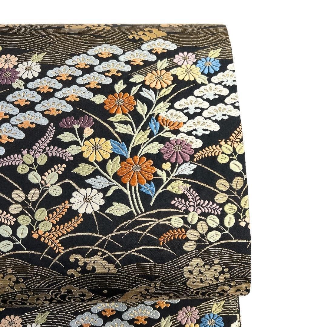 未着用 袋帯 唐織 波模様 菊花 松 萩 金糸 着物 023b p - メルカリ 未着用 袋帯 唐織 波模様 菊花 松 萩 金糸 着物 023b p - メルカリ