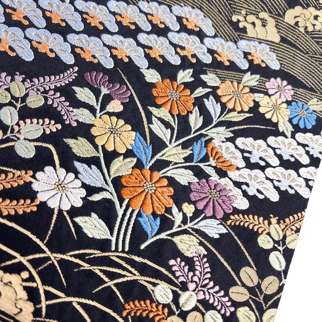未着用 袋帯 唐織 波模様 菊花 松 萩 金糸 着物 023b p - メルカリ 未着用 袋帯 唐織 波模様 菊花 松 萩 金糸 着物 023b p - メルカリ
