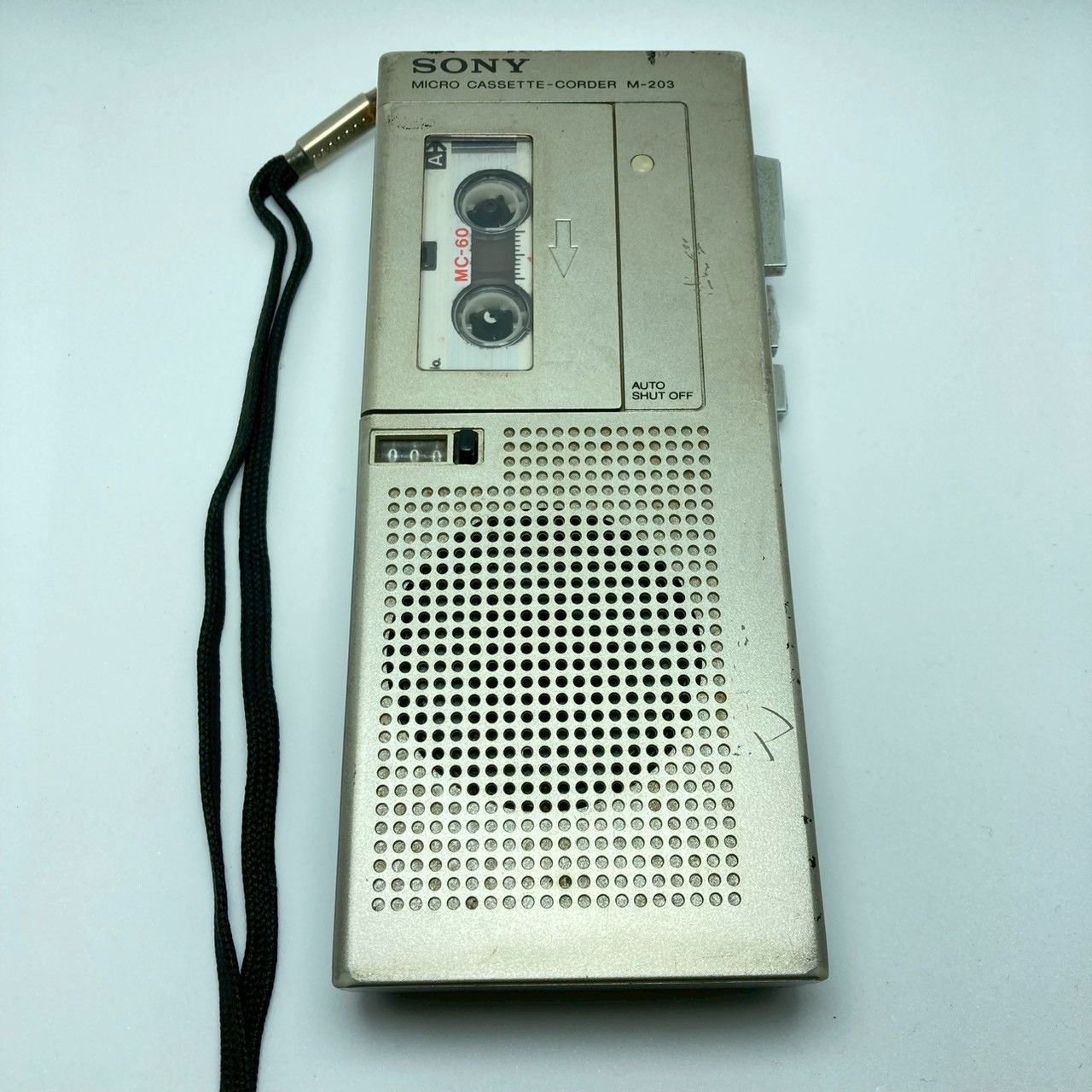 SONY マイクロカセットコーダー M-PRD ゴールド　ジャンク品 SONY ソニー マイクロカセットコーダー M-205 MICROCASSETTE?CORDER