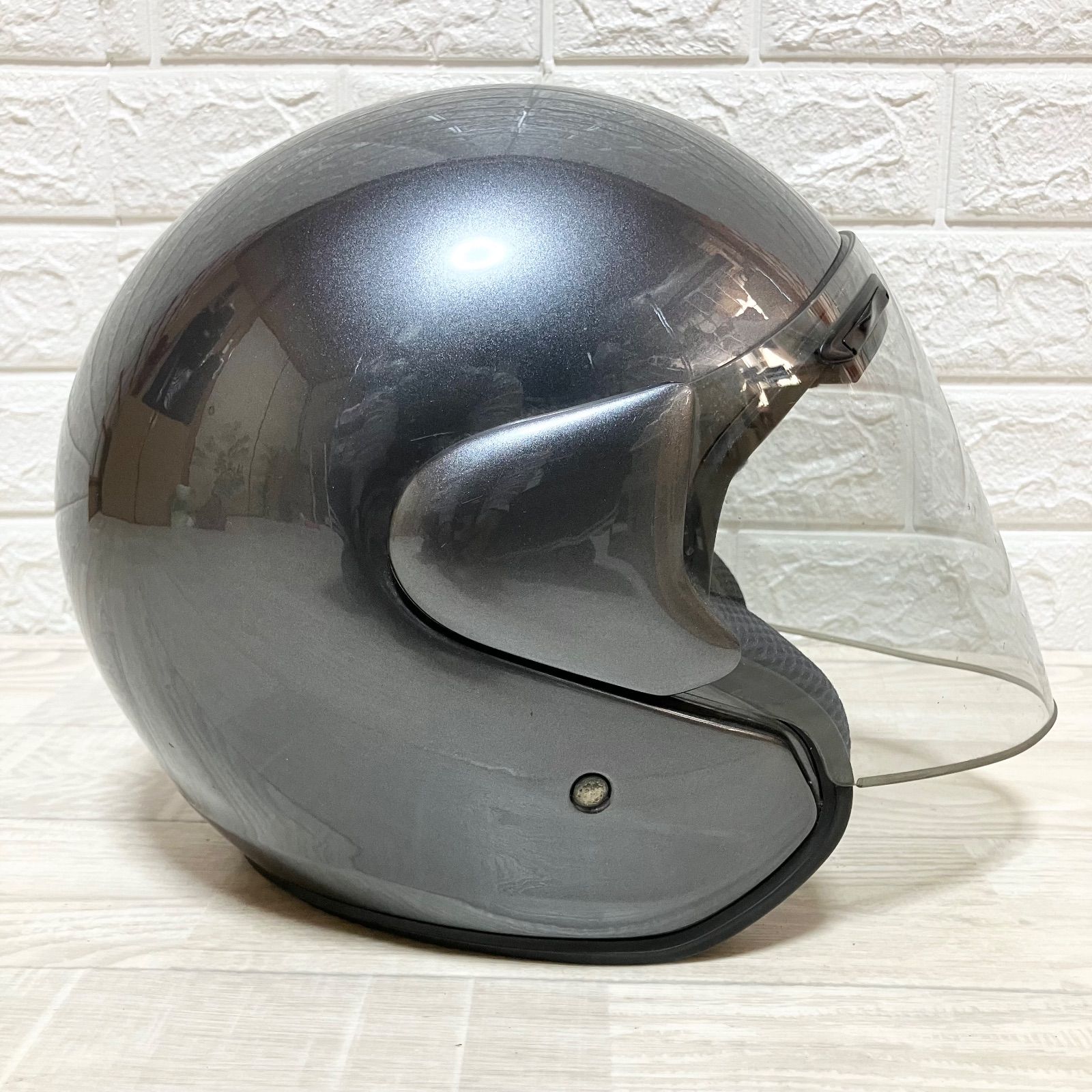 希少 廃盤品 人気 Arai SZ αIII ジェットヘルメット 57.58cmアライ 