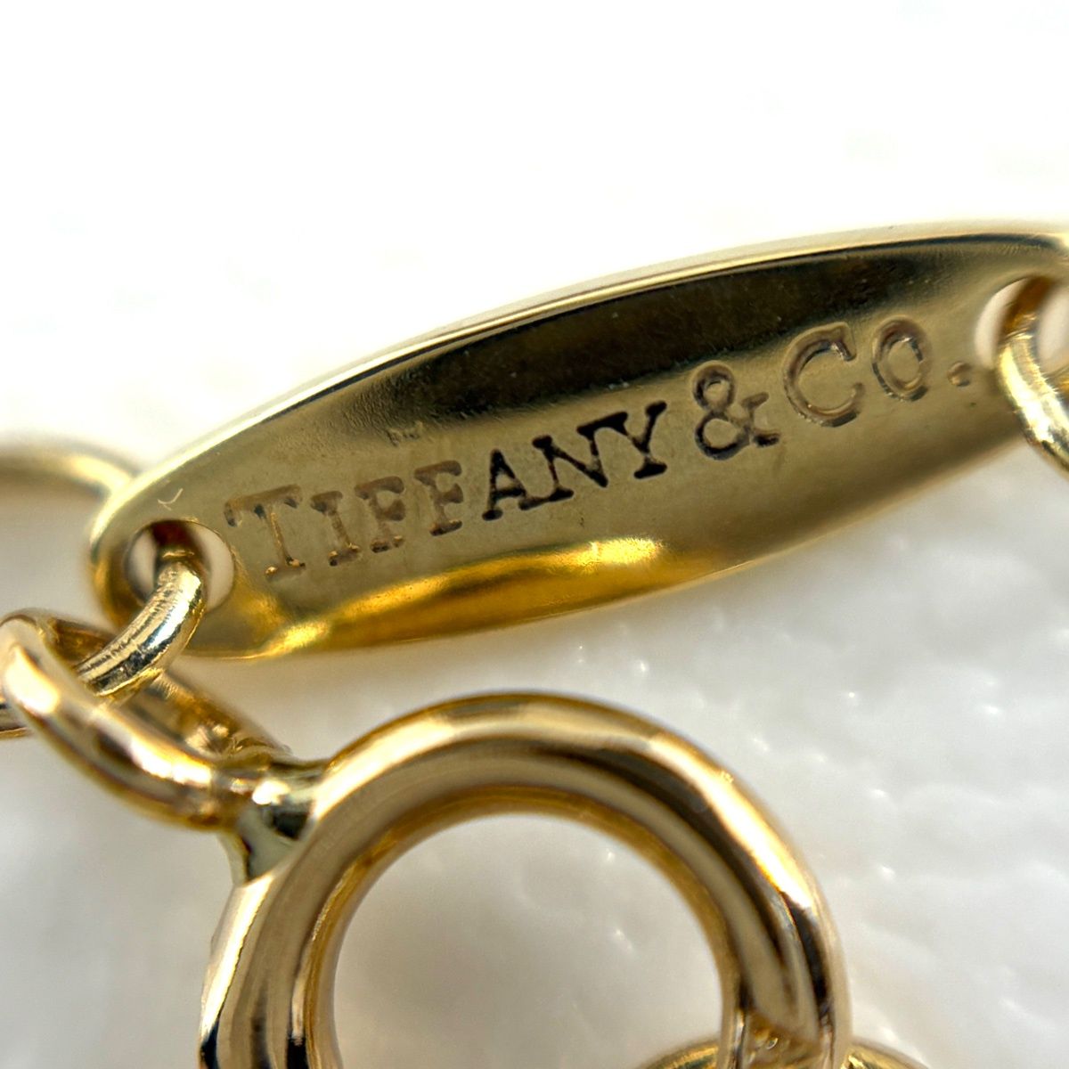ティファニー TIFFANY&Co. オープンハート ミニ ネックレス YG 