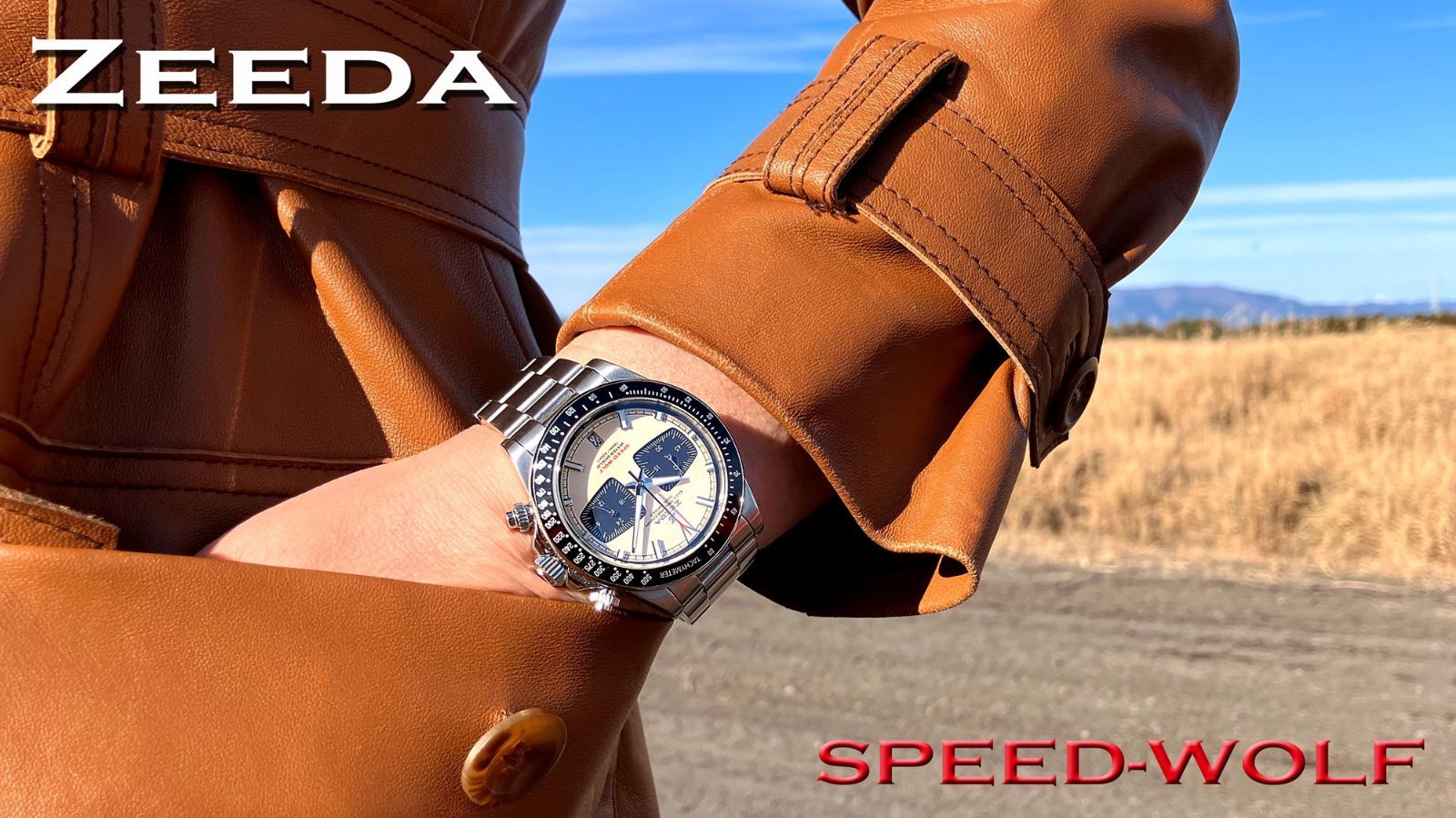 即納】ZEEDA SPEED-WOLF ジーダ スピードウルフ クロノグラフ TMI 