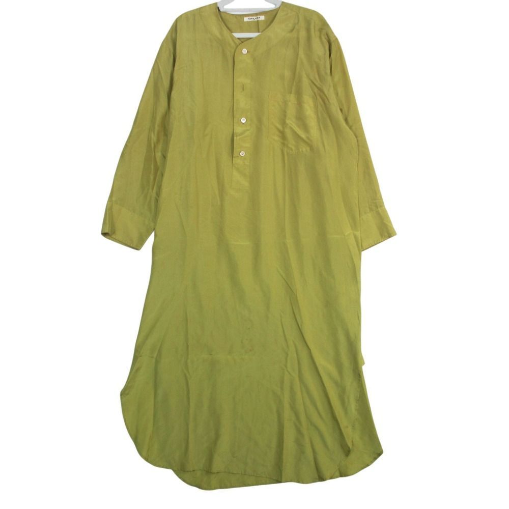 19ss フミカウチダ FUMIKA UCHIDA SILK SLEEP SHIRTS LONG シルク100 