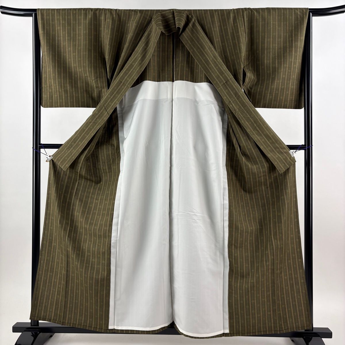 150 紬 変わり縞 袷 裄66cm 身丈162cm 頭Z 【公式通販】