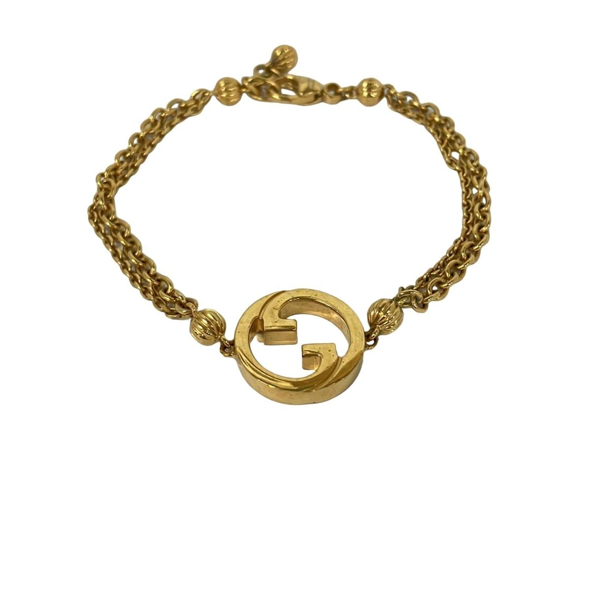 GUCCI グッチ インターロッキング 喜平ブレスレット 18号 【公式