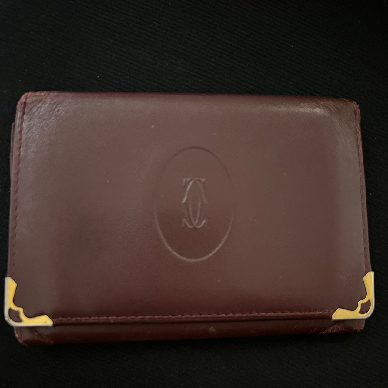 Cartier カルティエ マストライン カードケース パスケース ボルドー