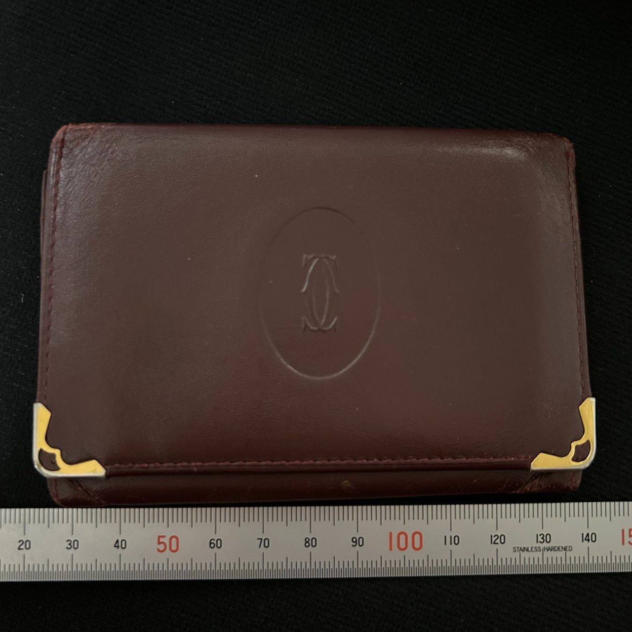 Cartier カルティエ マストライン カードケース パスケース ボルドー