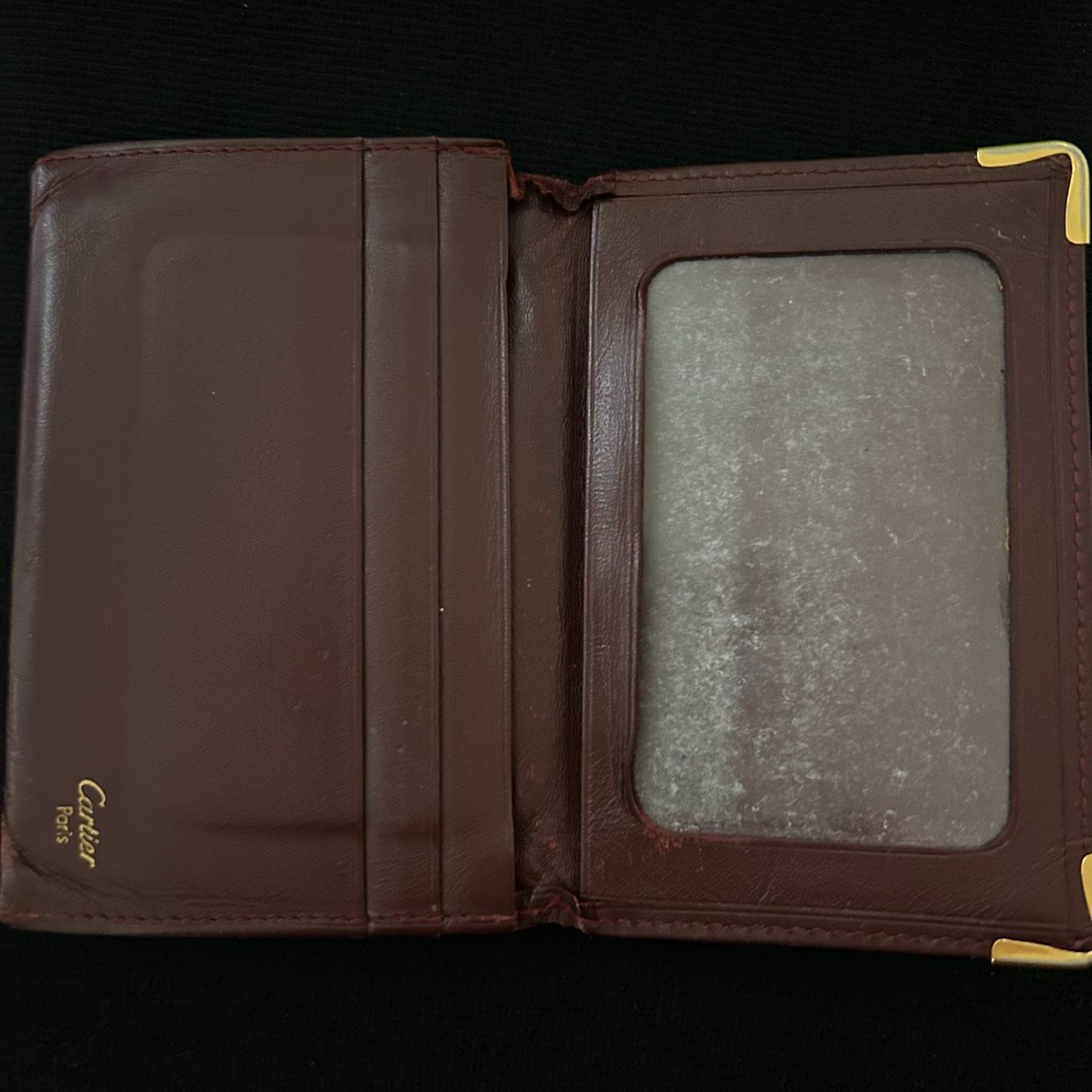 Cartier カルティエ マストライン カードケース パスケース ボルドー 