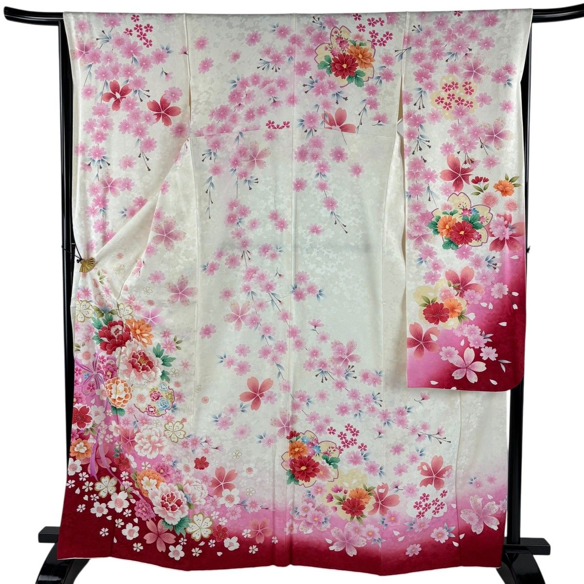 最安の中古 振袖 身丈167cm 裄丈65.5cm 正絹 名品
