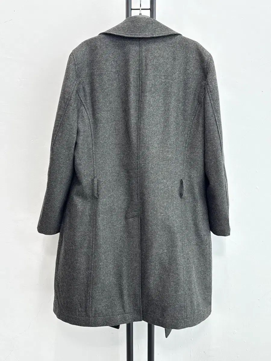【未使用タグ付き】エンポリオアルマーニ チェスターコート ダブル グレー 44 正規品 エンポリオアルマーニ ARMANI ラナウールブレンド メンズ