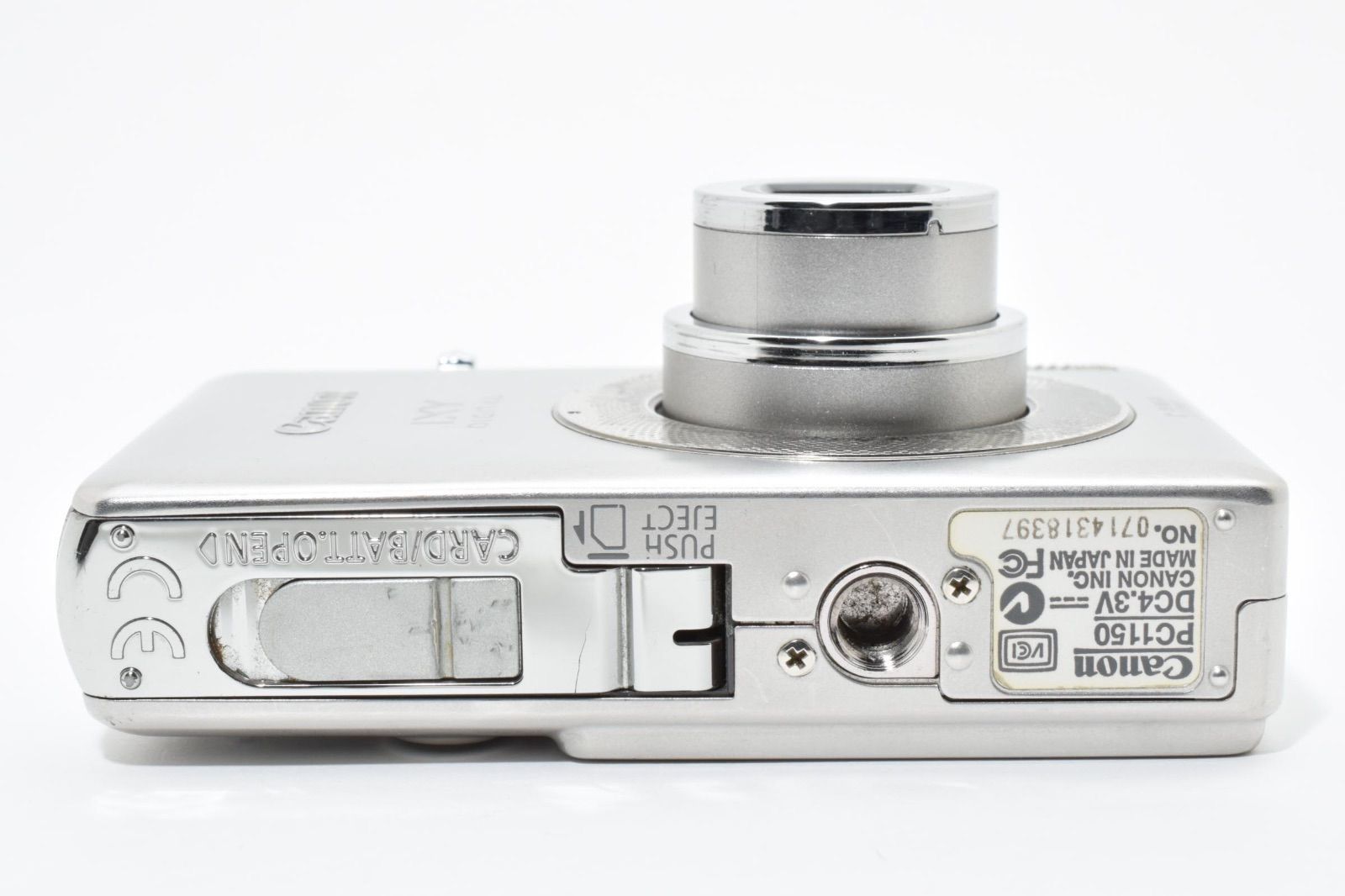 【美品】Canon IXY 55 PC1150 デジタルカメラ シルバー キヤノン Canon IXY DIGITAL 55 PC1150 シルバー SDカード付き - メルカリ