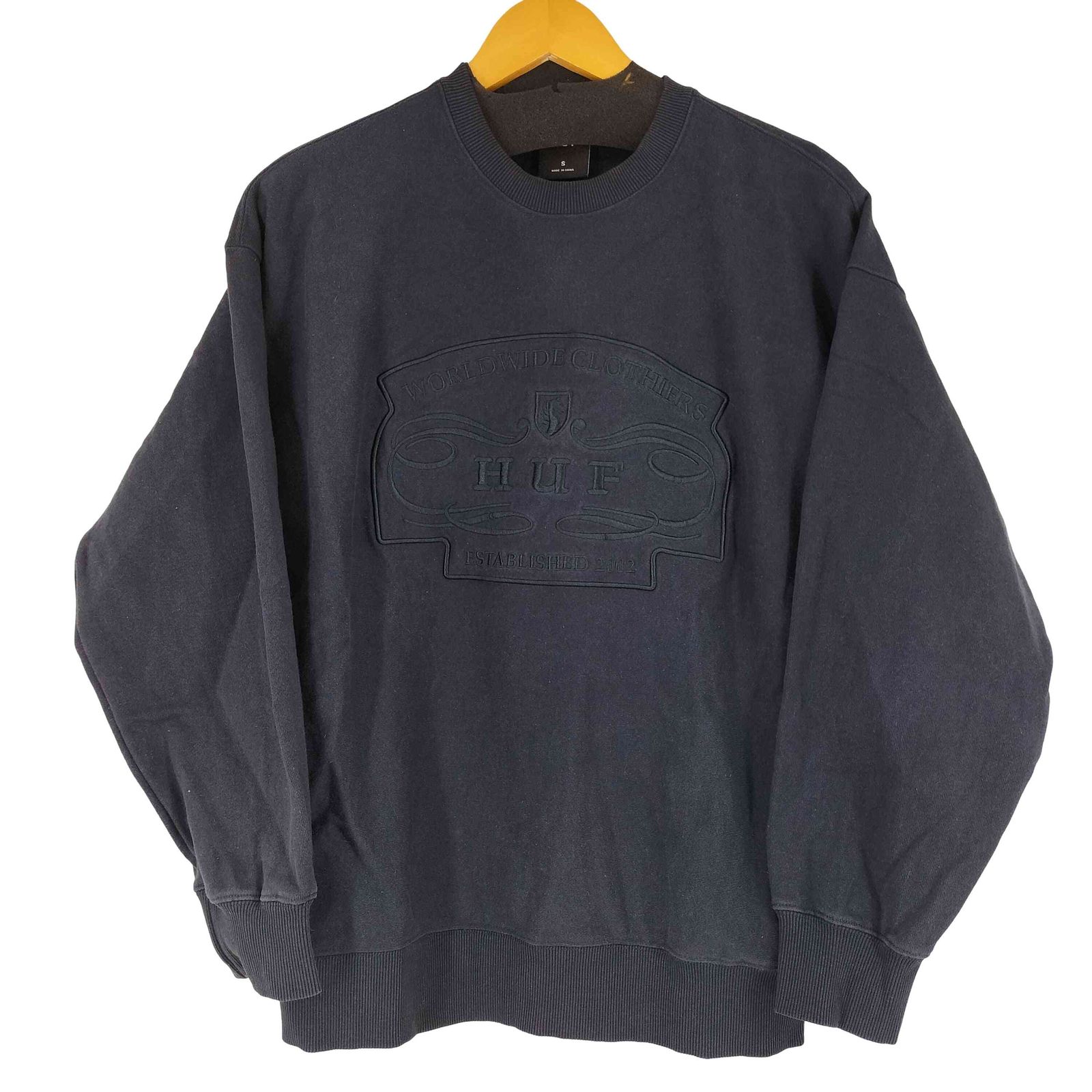 ハフ HUF WORLDWIDE CLOTHIERS CREWNECK メンズ JPN：S 【公式通販】