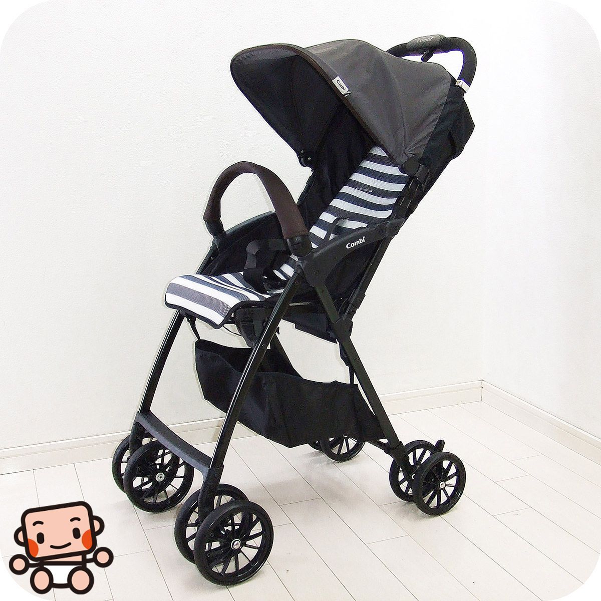 超美品 ベビーカー 中古 コンビ Acbee JM アクビィcombi 7カ月から3歳 背面