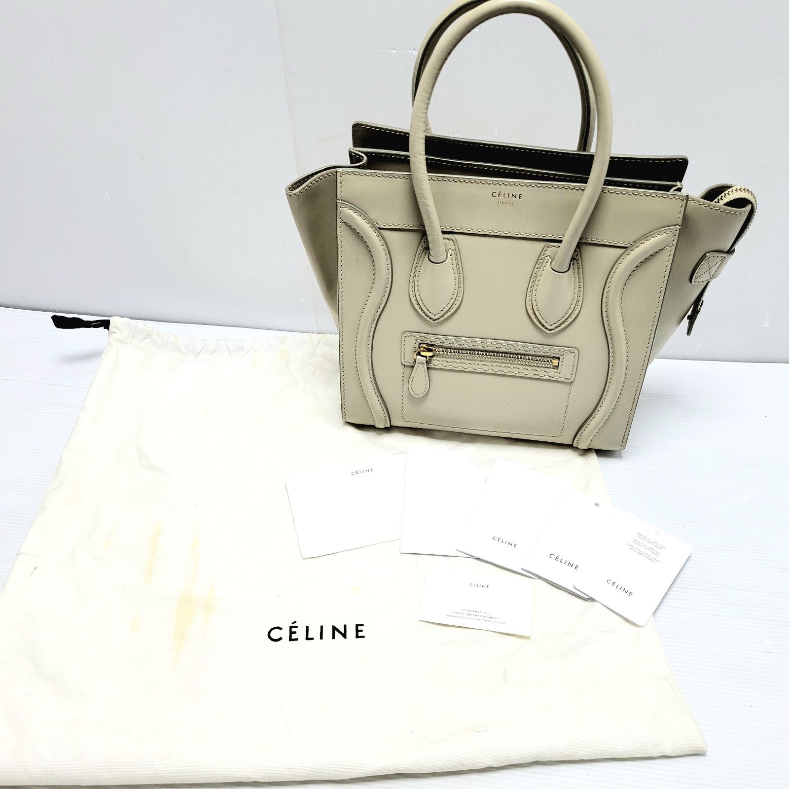 希少品】CELINE セリーヌ ラゲージマイクロショッパー ハンドバッグ 