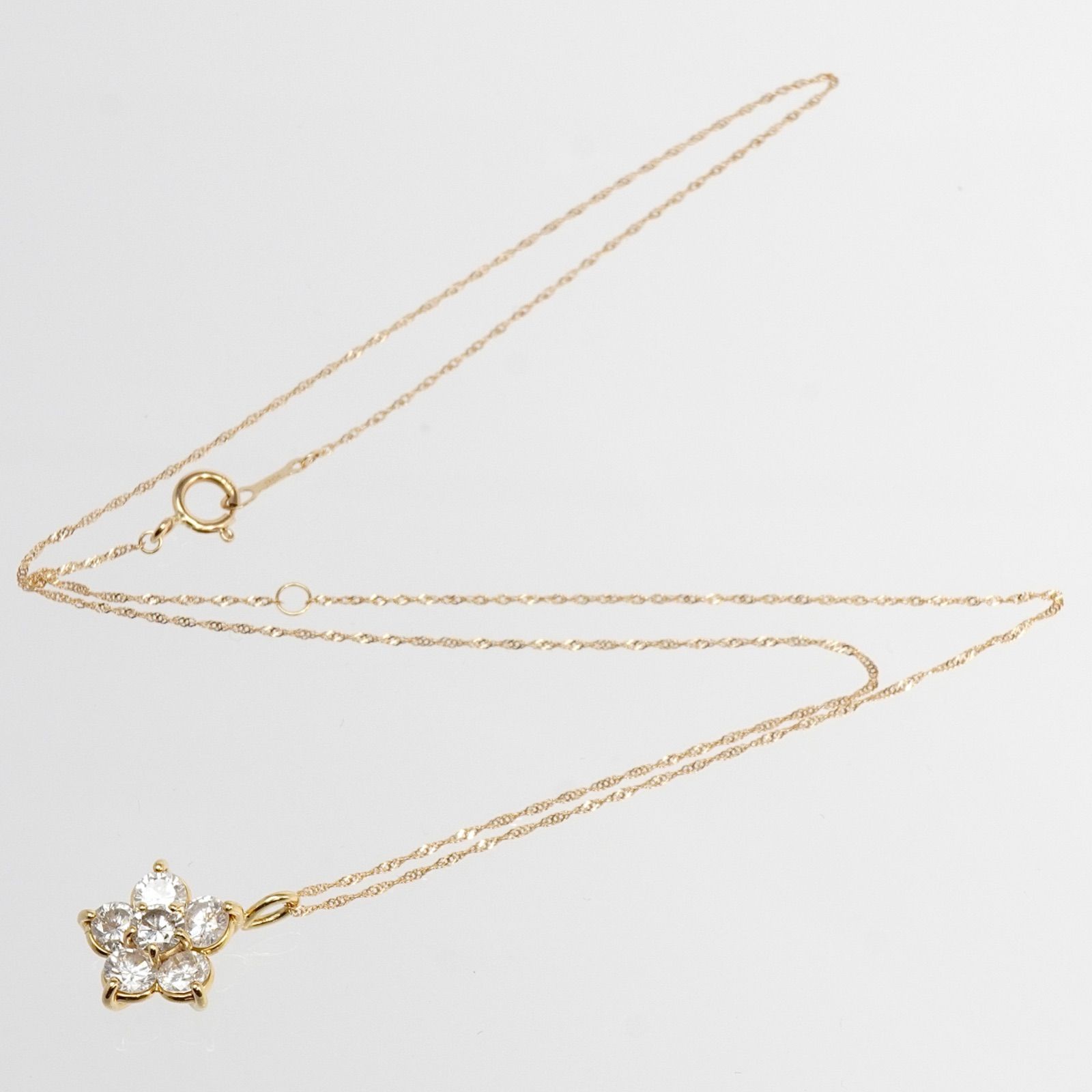 ダイヤモンド ネックレス ダイヤ 1.00ct K18ゴールド 1ct 18金 - メルカリ