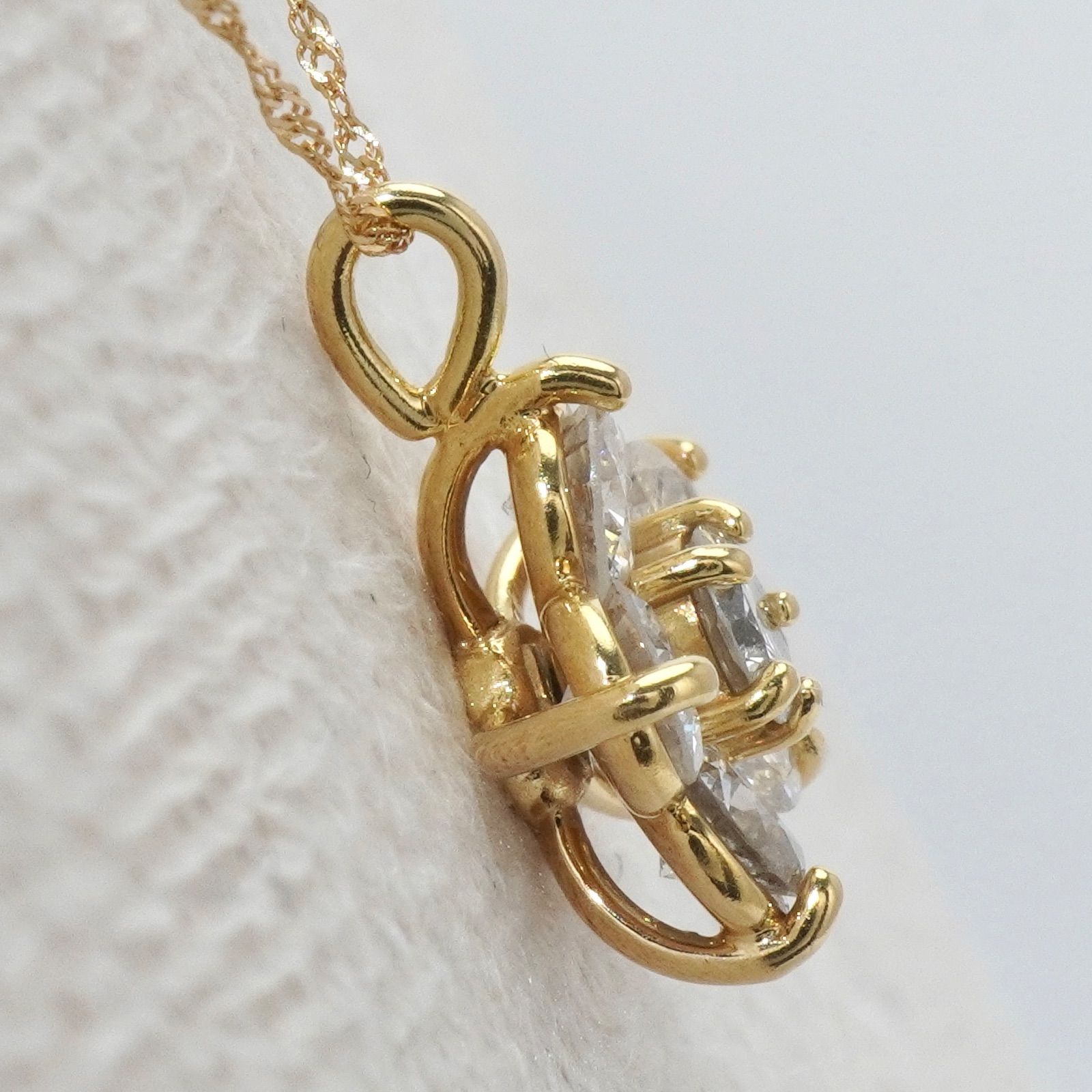 ダイヤモンド ネックレス ダイヤ 1.00ct K18ゴールド 1ct 18金 - メルカリ