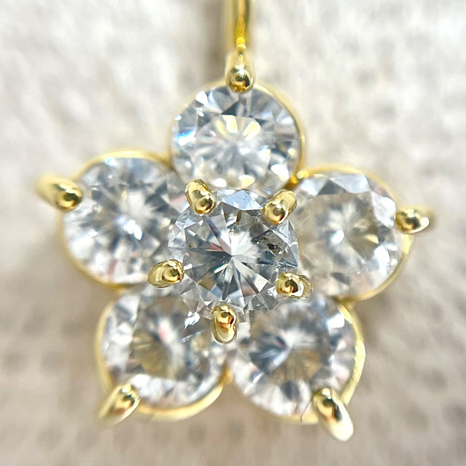 ダイヤモンド ネックレス ダイヤ 1.00ct K18ゴールド 1ct 18金 - メルカリ