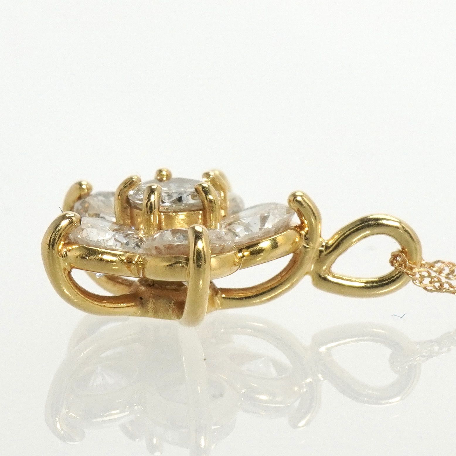ダイヤモンド ネックレス ダイヤ 1.00ct K18ゴールド 1ct 18金 - メルカリ