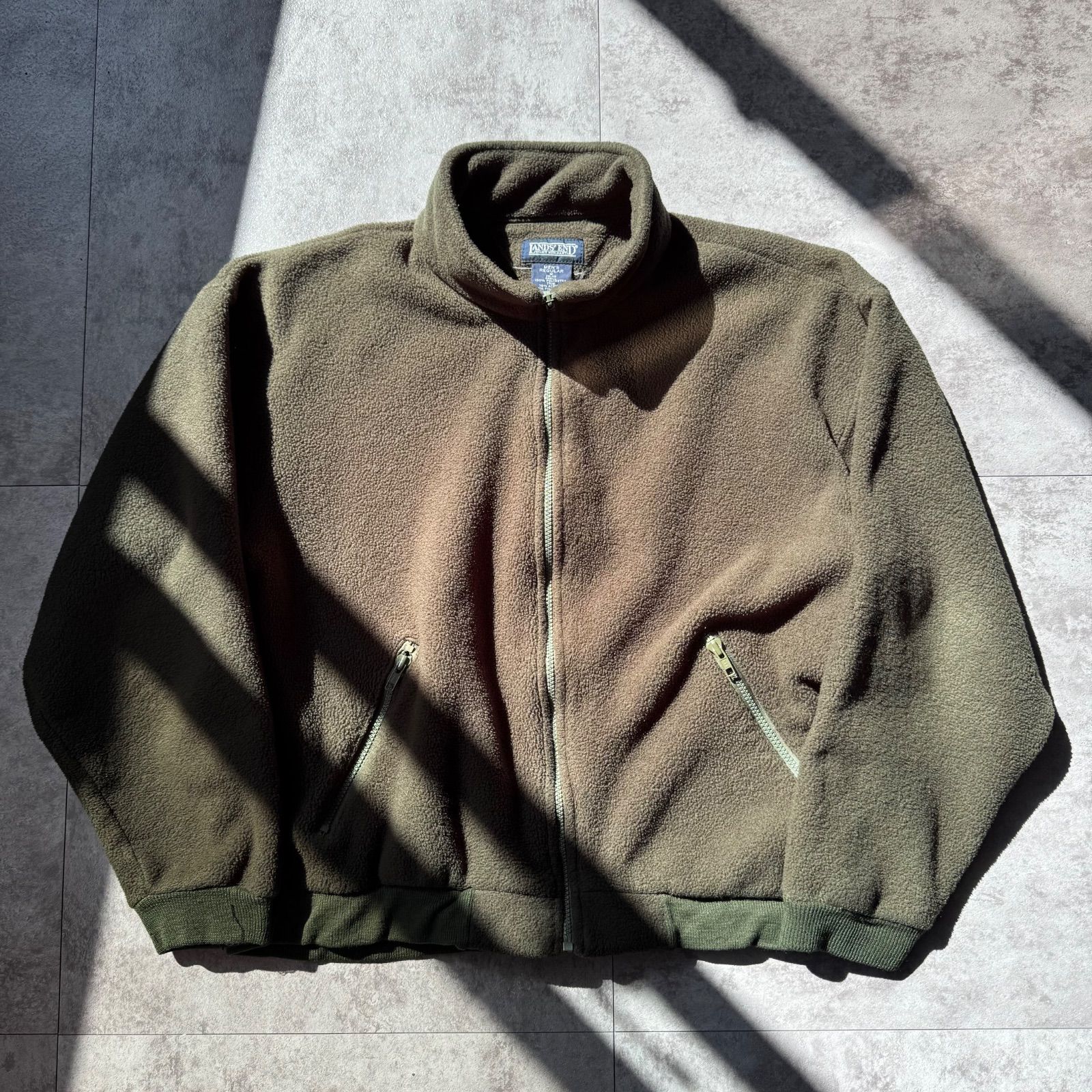 90's LANDS' END ランズエンド フリース アメリカ製 スウェット LANDS