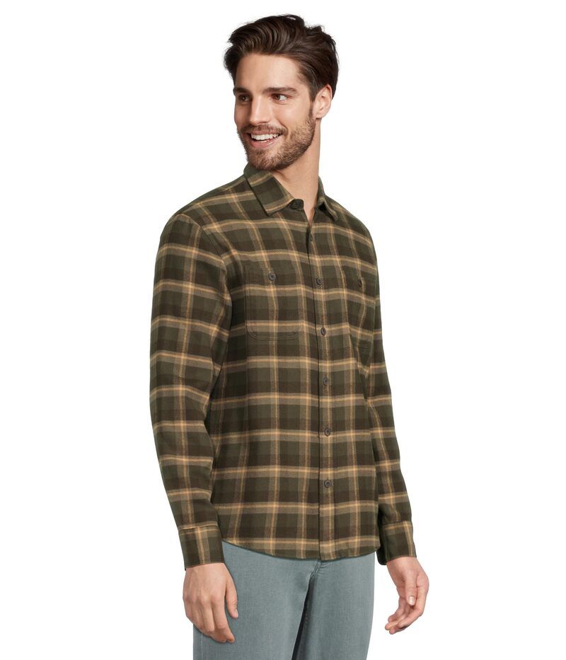 ファレティ メンズ トップス シャツ Faherty Heirloom Portuguese Flannel Garret Verde Plaid チェック