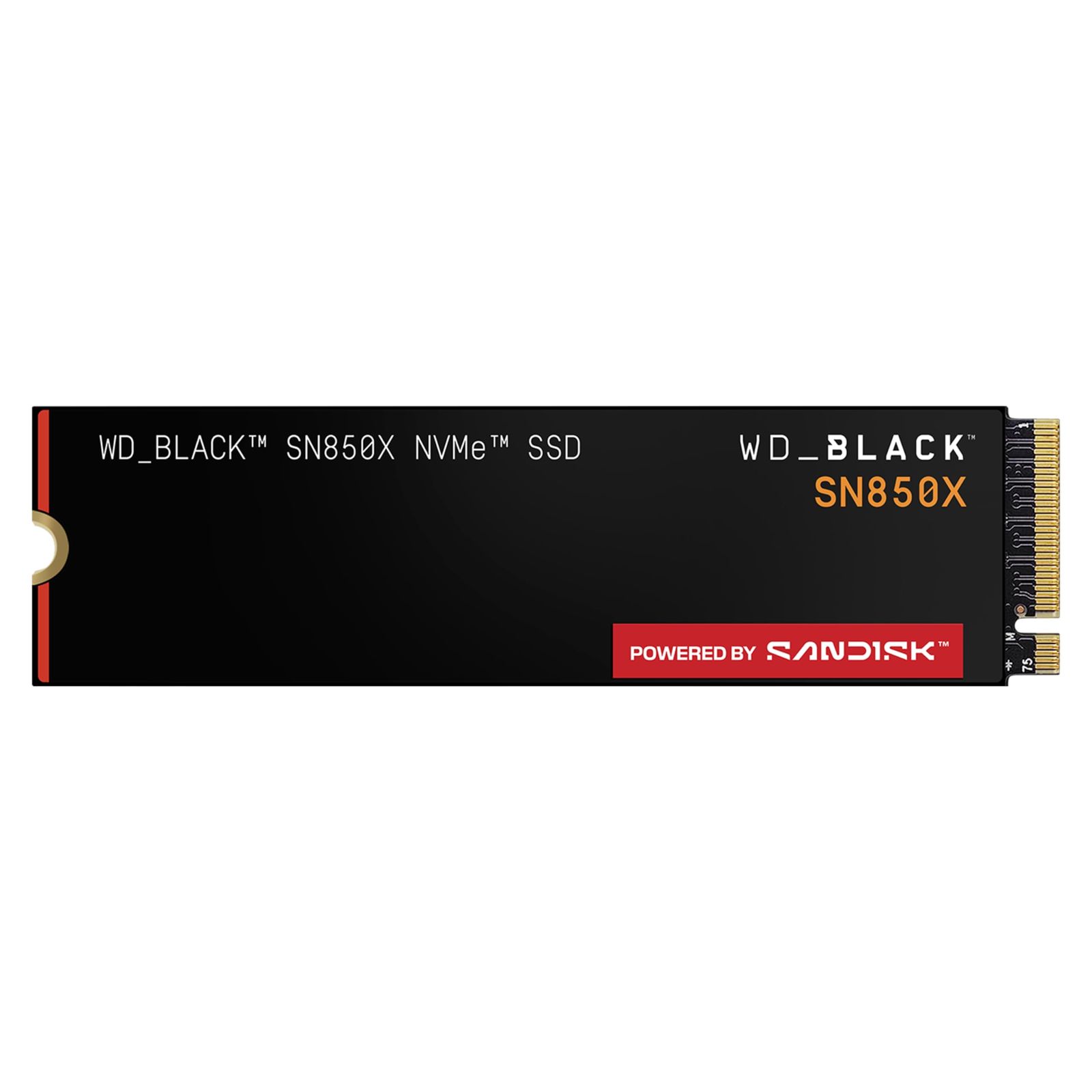 WD_BLACK 1TB SN850X NVMe 内蔵型ゲーミングSSD ソリッドステートドライブ - Gen4 PCIe M.2 2280 最高7,300MB/s - WDS100T2X [ブラック] [1TB] [SN850X - 最大7,300MB/秒]