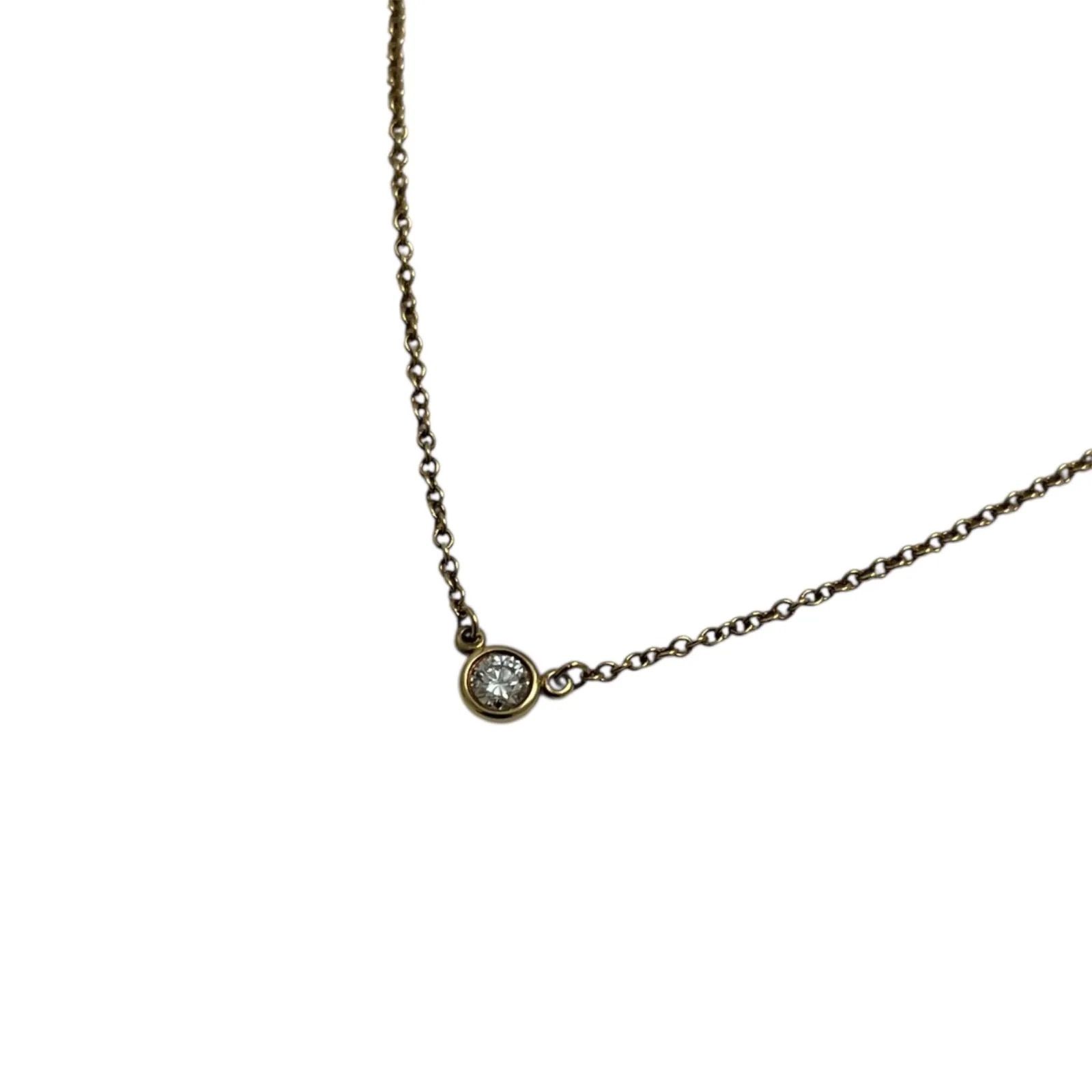 Tiffany&Co. ティファニー バイザヤード ネックレス 750 YG ゴールド 