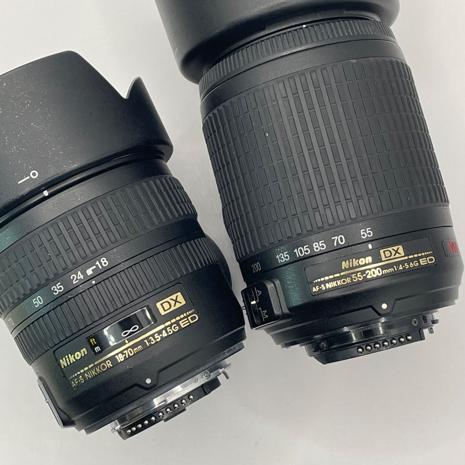 ニコン純正DXセット】AF-S NIKKOR 18-70mm f3.5-4.5G & 55-200mm f4 