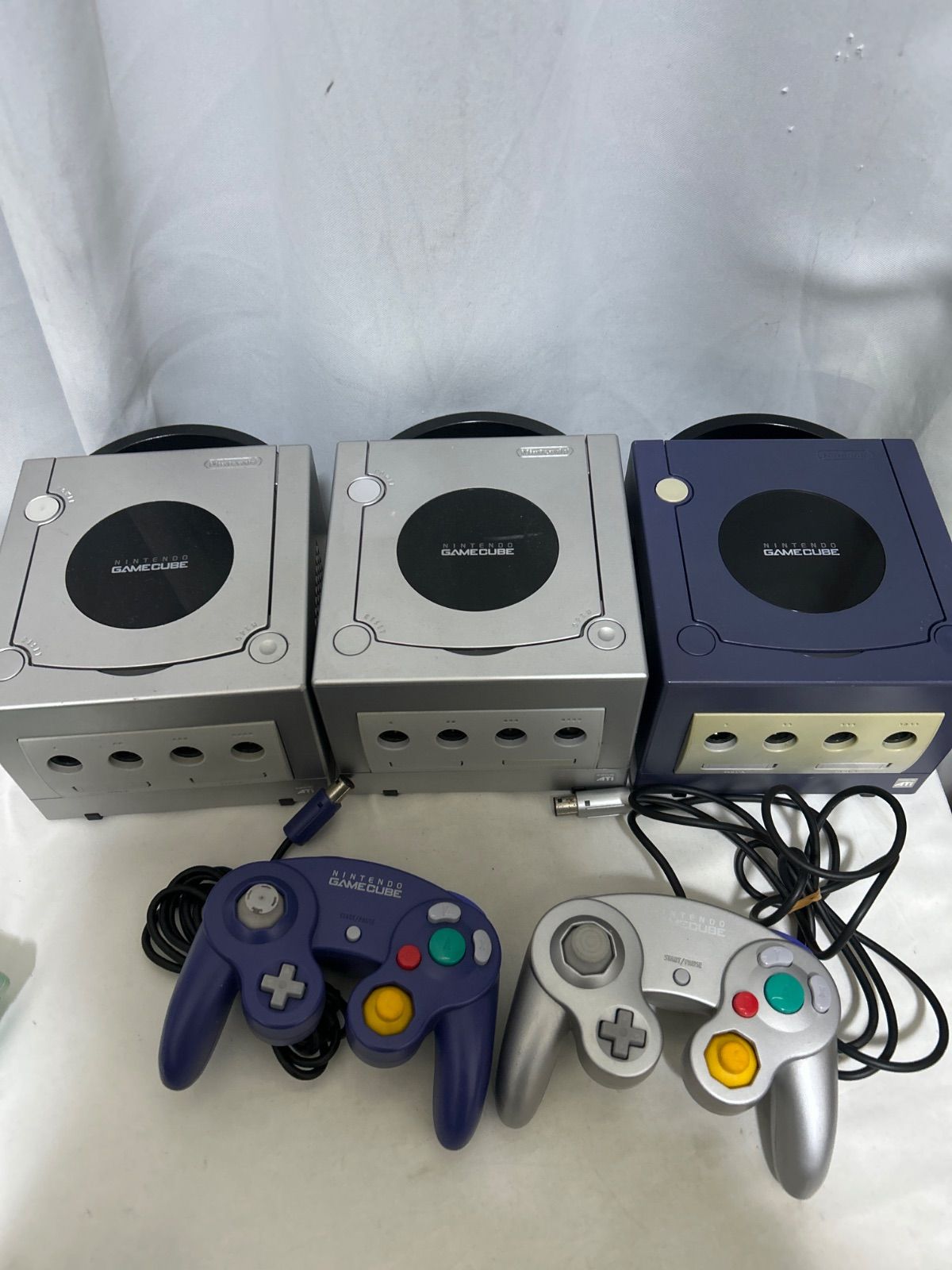 Nintendo 任天堂 ゲームボーイキューブ　ジャンク　本体　3台まとめ売り 中古】本体）【ジャンク】任天堂/ゲームキューブ本体3台まとめ 動作
