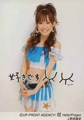 中古】生写真(ハロプロ) モーニング娘。/高橋愛/膝上・衣装銀・水色