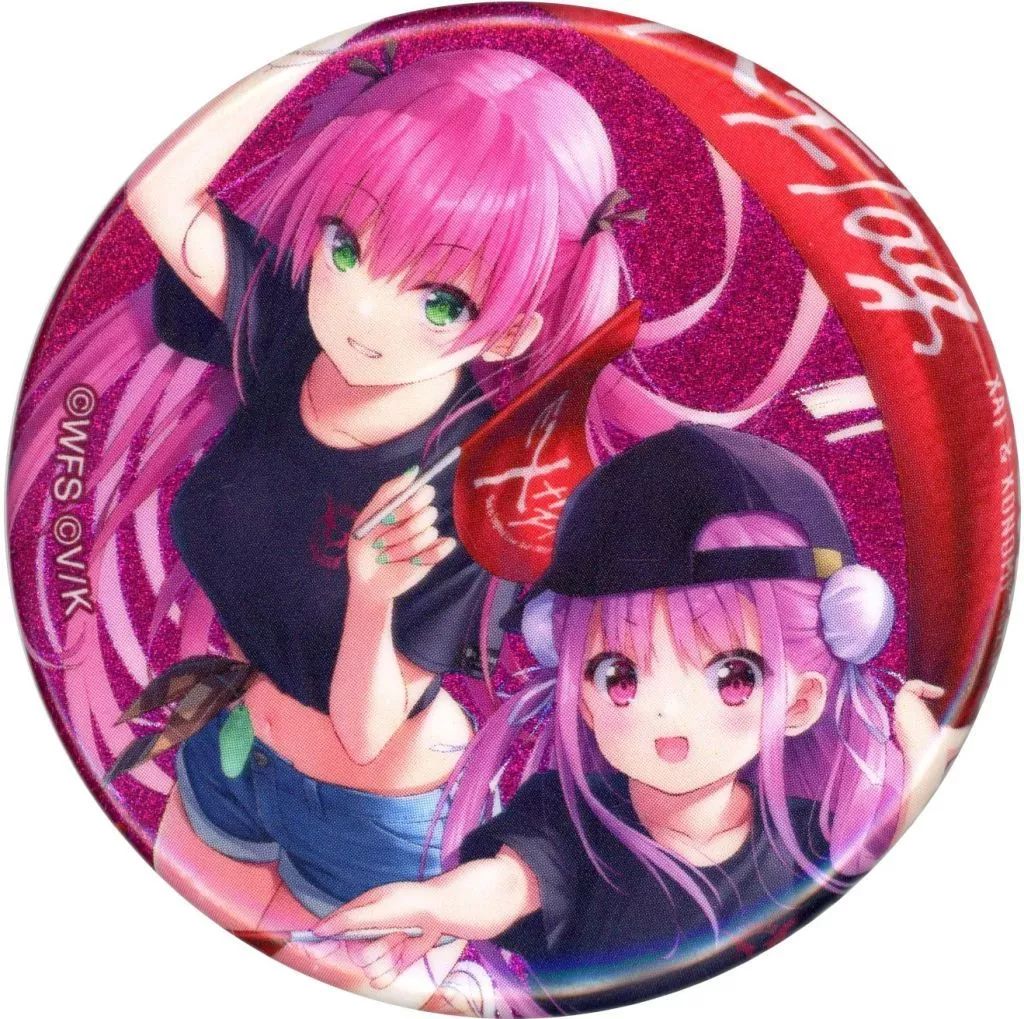 ヘブンバーンズレッド　逢川めぐみ　缶バッジ　Ani-Art 中古】バッジ・ピンズ 逢川めぐみ＆國見タマ 「ヘブンバーンズレッド