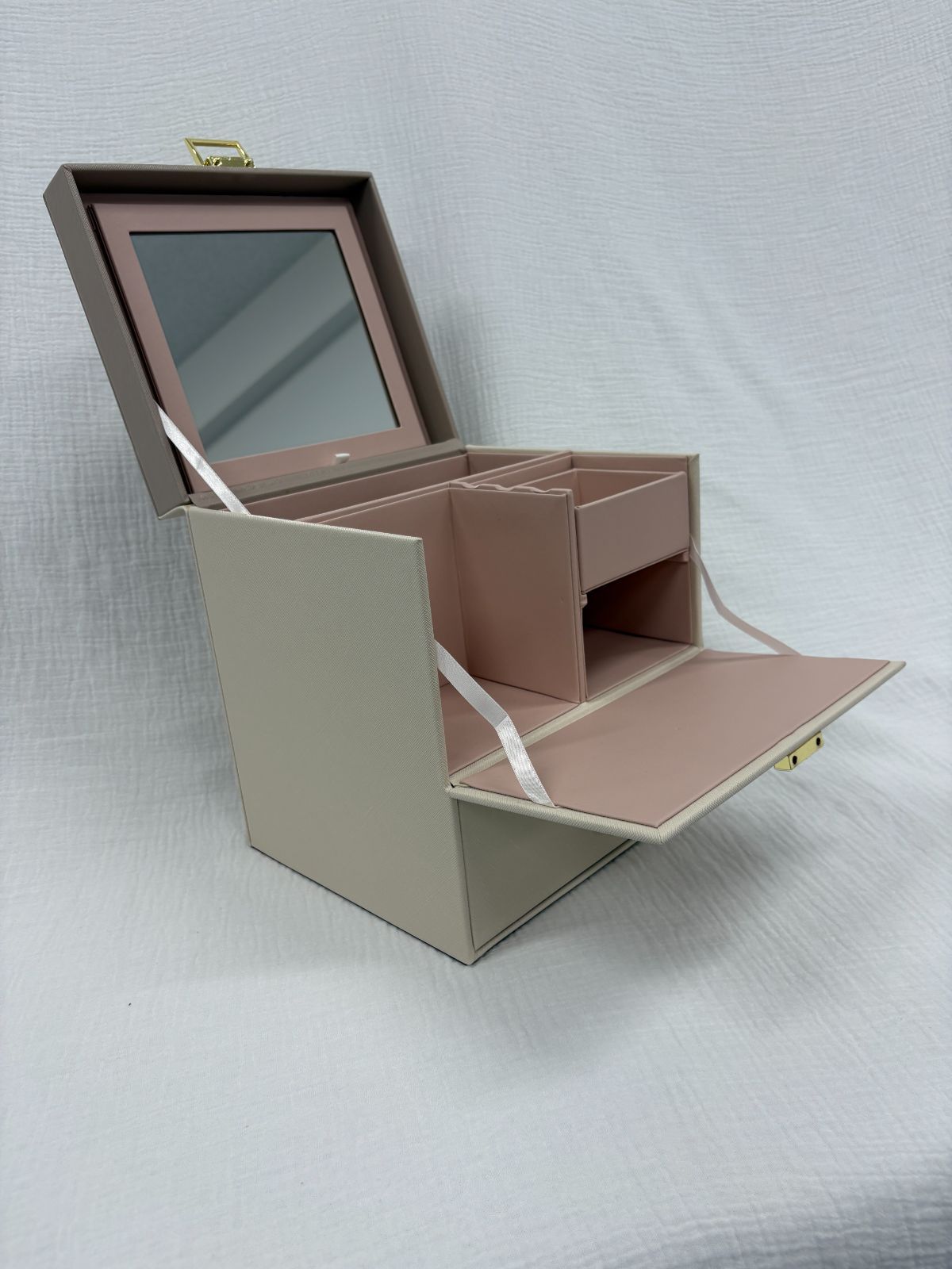 Francfranc フランフラン メイクボックス コスメボックス バイカラー